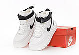 Жіночі кросівки Nike Air Force 1 High Gore-Tex White Black (с мехом) ALL14219, фото 8