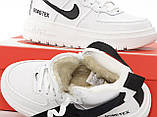 Жіночі кросівки Nike Air Force 1 High Gore-Tex White Black (с мехом) ALL14219, фото 9