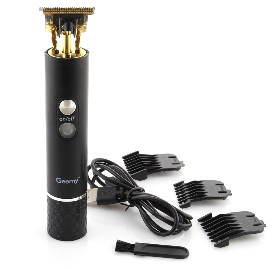 Машинка для стриження Geemy GM-6605, чорна, фото 1