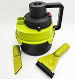 Пилосос автомобільний Dry Vacuum 8917, чорно-зелений, фото 4