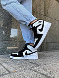Жіночі кросівки Джордан Jordan 1 High White Black (хутро) ALL13741, фото 4