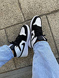 Жіночі кросівки Джордан Jordan 1 High White Black (хутро) ALL13741, фото 8