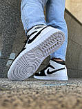 Жіночі кросівки Джордан Jordan 1 High White Black (хутро) ALL13741, фото 10
