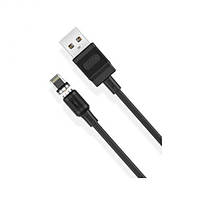 Кабель зарядный магнитный USB - Lightning XO 2.1 PVC magnetic suction cable 1 м Black (NB187)