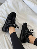 Жіночі кросівки New Balance 574 Triple Black (с мехом) ML574EVE, фото 10