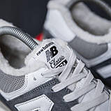 Кросівки жіночі Нью Баланс New Balance 574 Grey White (хутро) ALL13791, фото 5
