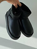 Жіночі угги UGG Classic Ultra Mini Platform Boot Black Leather 1141510-BLLE, фото 5