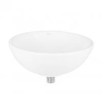 Круглая раковина для ванной Qtap Owl 400х400х155 White с донным клапаном QT1911K53W керамика