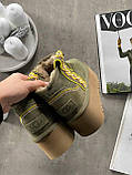 Угги жіночі UGG Ultra Mini Braid Platform Boot Olive ALL14376, фото 4