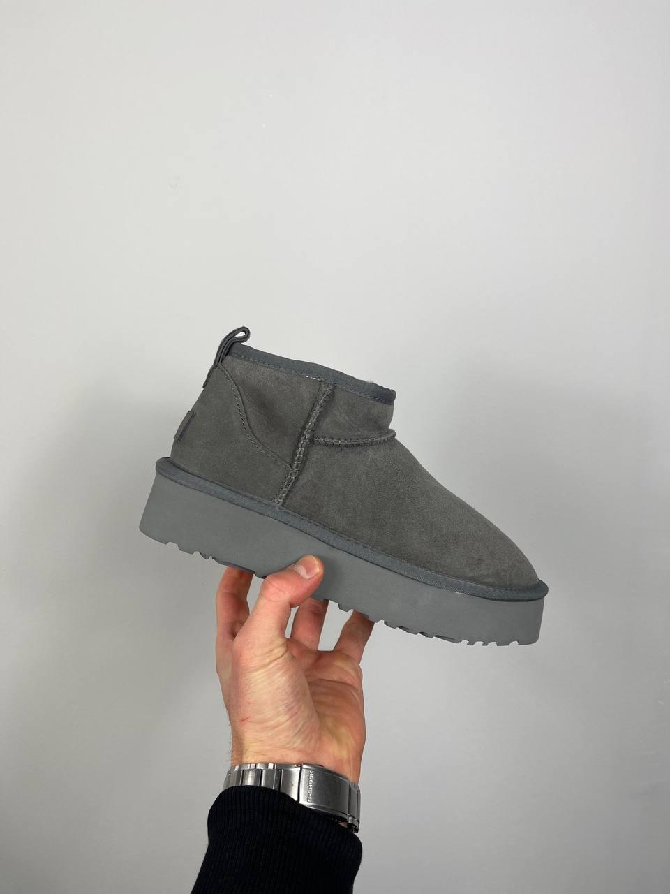 Жіночі угги UGG Classic Ultra Mini Platform Boot Moss Green Grey 1135092-MSG, фото 1