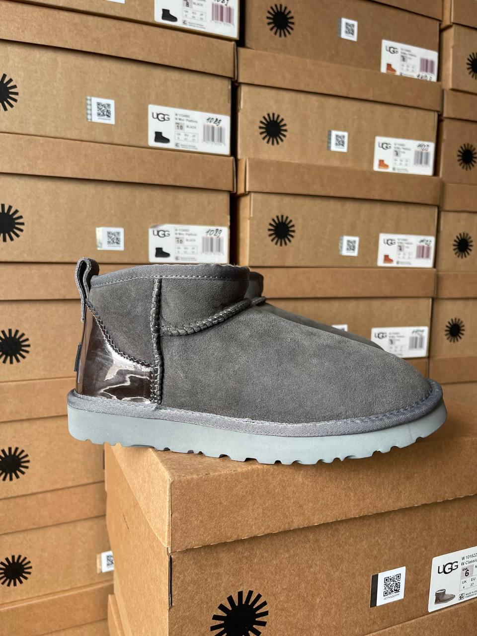 Жіночі угги UGG Ultra Mini Grey Lacquer ALL10097, фото 1