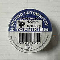 Lechpol припой 100г 1мм сечение lut 0026 легкоплавкий