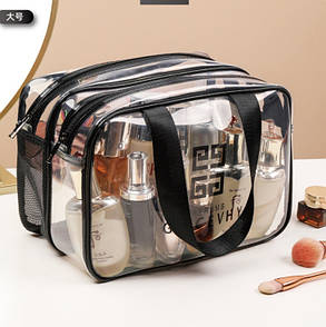 Косметичка дорожня органайзер для косметики сумка несесер прозора