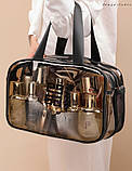Дорожная,прозрачная ,водонепроницаемая косметичка,женская сумка -нессесер, фото 5