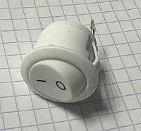 Кнопка переключатель белая kcd1, ON-OFF 2-х контактный, 6A, 220V