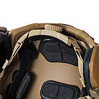 Шолом тактичний Fast Helmet NIJ IIIA + Навушники Walkers Razor Slim з чебурашкою + кавер мультикам, фото 5