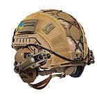 Шолом тактичний Fast Helmet NIJ IIIA + Навушники Walkers Razor Slim з чебурашкою + кавер мультикам, фото 6