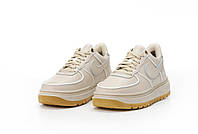 Женские кроссовки Nike Air Force Low Gore-Tex Beige (термо) ALL13751