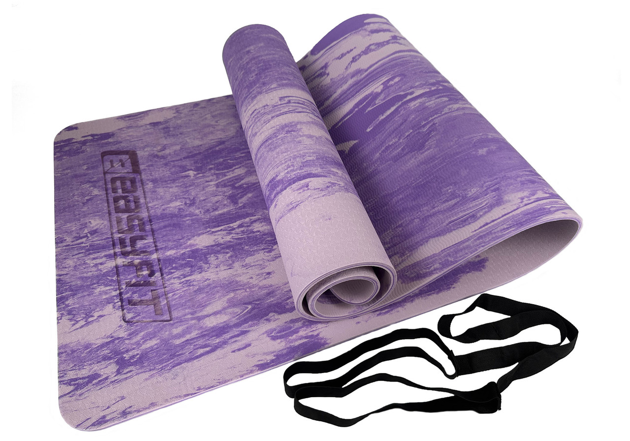 Стильный коврик для спорта EVA 8 мм Спортивный коврик для йоги фитнеса туризма Мат для йоги - фото 4 - id-p2043137315