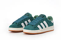 Женские кроссовки Adidas Campus 00s Forest Glade Green (с мехом) HR1467 36