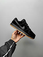Мужские кроссовки Nike Dunk Low IW Black Gum Hombre (с мехом) 819674-002
