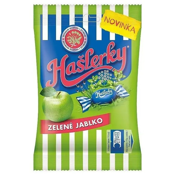 Haslerky Льодяники зі смаком зеленого яблука, 90г