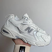 Женские кроссовки New Balance 530 White Silver (с мехом) ALL13978