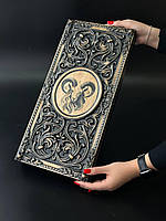 Нарди дерев'яні подарункові Козеріг 50×23 см довгі нарди та короткі нарди, фото 4