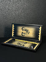 Нарди дерев'яні подарункові Козеріг 50×23 см довгі нарди та короткі нарди, фото 5