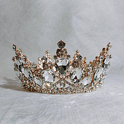 Фантастична корона з  камінням SWAROVSKI, золото