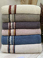 Махровые полотенца для лица в наборе Sikel Cotton 50х90 см, 100% Хлопок (6 штук), Турция