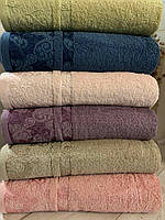 Набор махровых хлопковых полотенец для лица Sikel Cotton 50х90 см, 100% Хлопок (6 штук), Турция