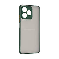 Силиконовый чехол Frosted Matte для Realme C51 / C53 Dark Green