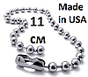 Made in USA. Оригінальний стальний нержавіючий ланцюжок 11 см для кріплення другого жетона. Оплата при отриманні! Не облазить.