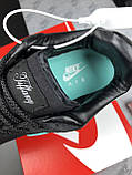 Чоловічі кросівки Nike Air Force 1 Low Tiffany & Co замшеві стильні молодіжні чорні бірюзові, фото 7