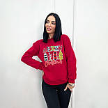 Жіночий батнік із святковим принтом "Christmas" Батал, фото 3