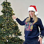 Жіночий батнік із святковим принтом "Christmas" Батал, фото 6