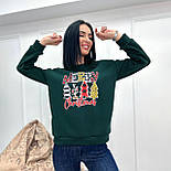 Жіночий батнік із святковим принтом "Christmas" Батал, фото 7