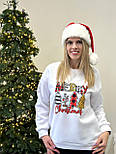 Жіночий батнік із святковим принтом "Christmas" Батал, фото 8