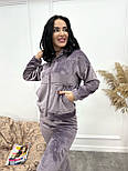 Махровий жіночий костюм-піжама "Palmira" Батал, фото 5