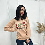 Жіночий світшот зі святковим принтом "Festival" Батал, фото 8