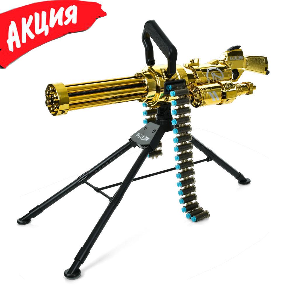 Дитячий автомат M610-1 іграшковий акумуляторний з м'якими кулями присосками та прицілом