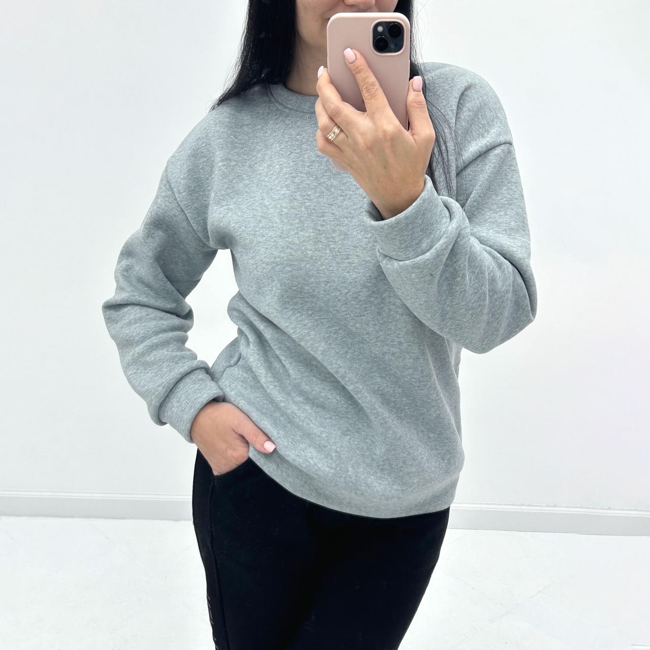 Базовий однотонний світшот "Stand" Батал, фото 1