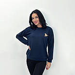 Жіночий світшот з принтом "Bear" Батал, фото 3