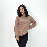 Жіночий світшот з принтом "Bear" Батал, фото 7