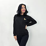 Жіночий світшот з принтом "Bear" Батал, фото 8