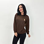 Жіночий світшот з принтом "Bear" Батал, фото 10