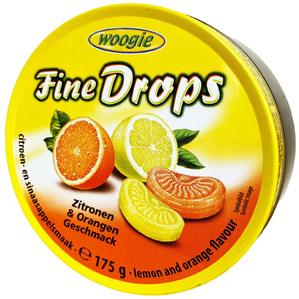 Льодяники Woogie Fine Drops лимон з апельсином, 200г
