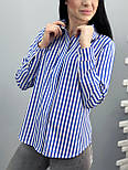Сорочка з довгими рукавами в смужку "Sail" Батал, фото 9