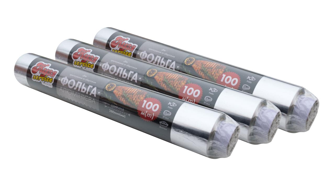 Фольга для запікання ширина 28 см довжина 100 м (КУЗЯ SERVICE)